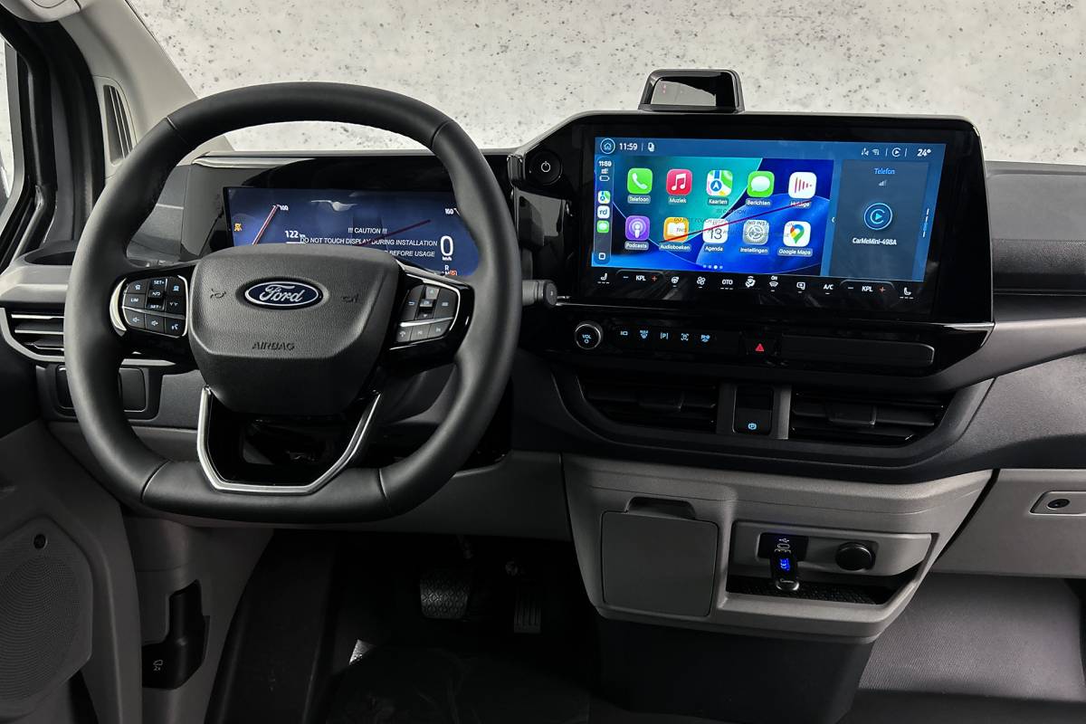 Ford  Ford E-Custom 340 L2 71KWh Sport | 2x schuifdeur | 3-zitplaatsen | Stoelverwarming