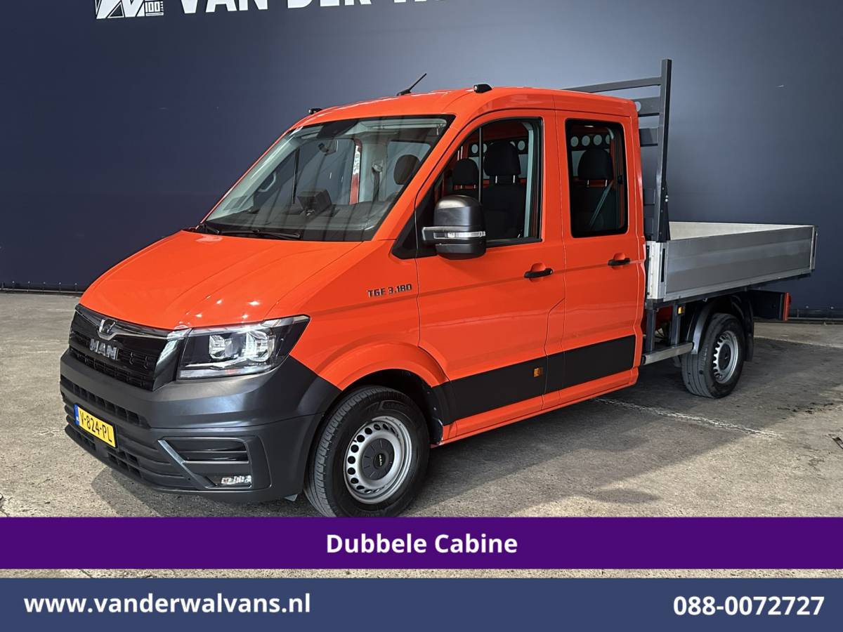 Volkswagen Crafter Volkswagen Crafter 2.0 177pk Pick Up Dubbele Cabine 3500kg Trekhaak Open Laadbak Euro6 Airco | 6-Zits | Camera | Navigatie | Apple Carplay Android Auto, Cruisecontrol, Chauffeursstoel