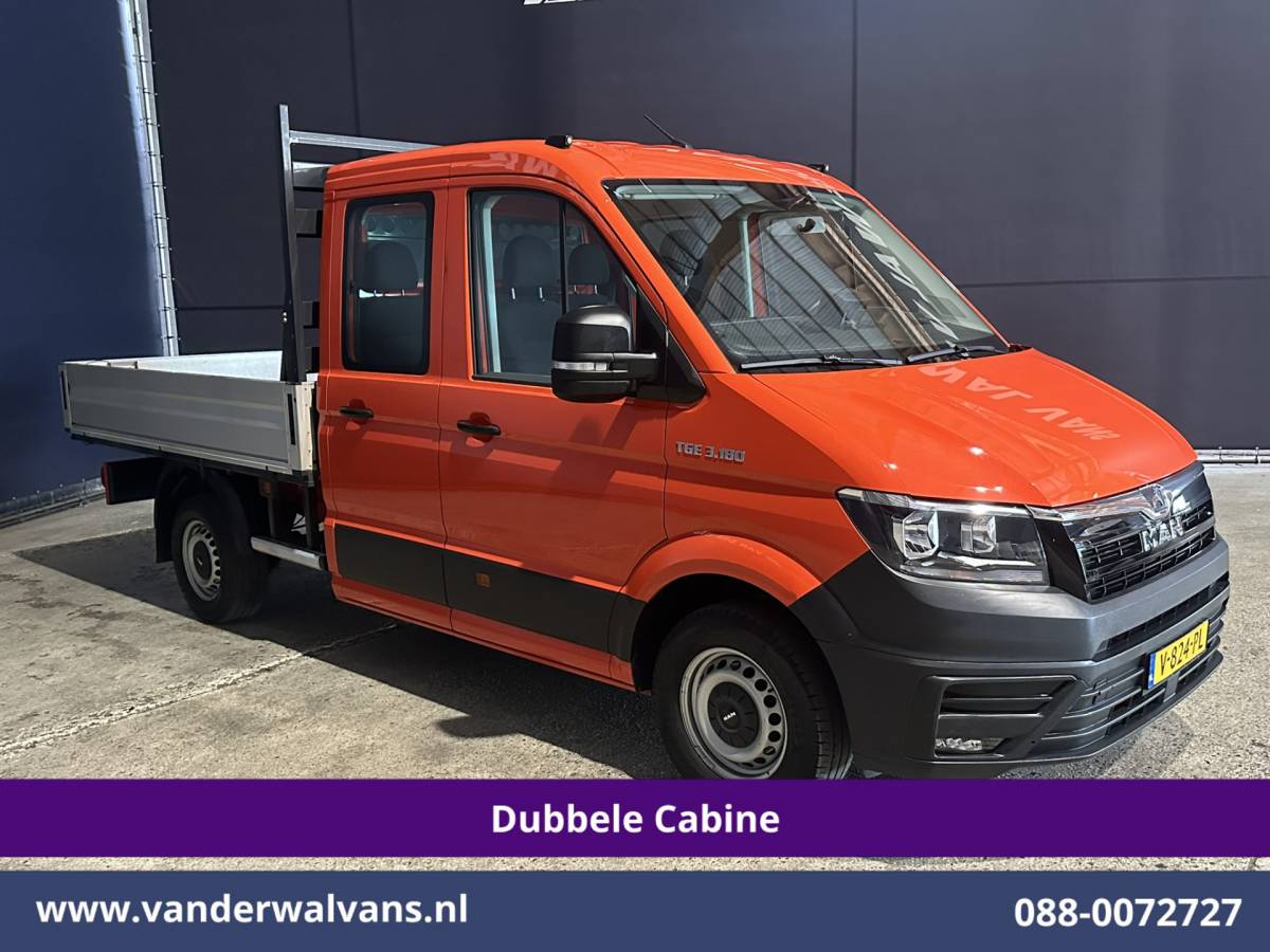 Volkswagen Crafter Volkswagen Crafter 2.0 177pk Pick Up Dubbele Cabine 3500kg Trekhaak Open Laadbak Euro6 Airco | 6-Zits | Camera | Navigatie | Apple Carplay Android Auto, Cruisecontrol, Chauffeursstoel