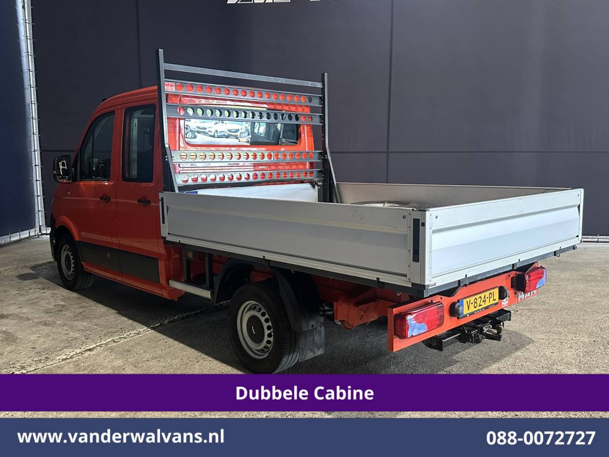 Volkswagen Crafter Volkswagen Crafter 2.0 177pk Pick Up Dubbele Cabine 3500kg Trekhaak Open Laadbak Euro6 Airco | 6-Zits | Camera | Navigatie | Apple Carplay Android Auto, Cruisecontrol, Chauffeursstoel