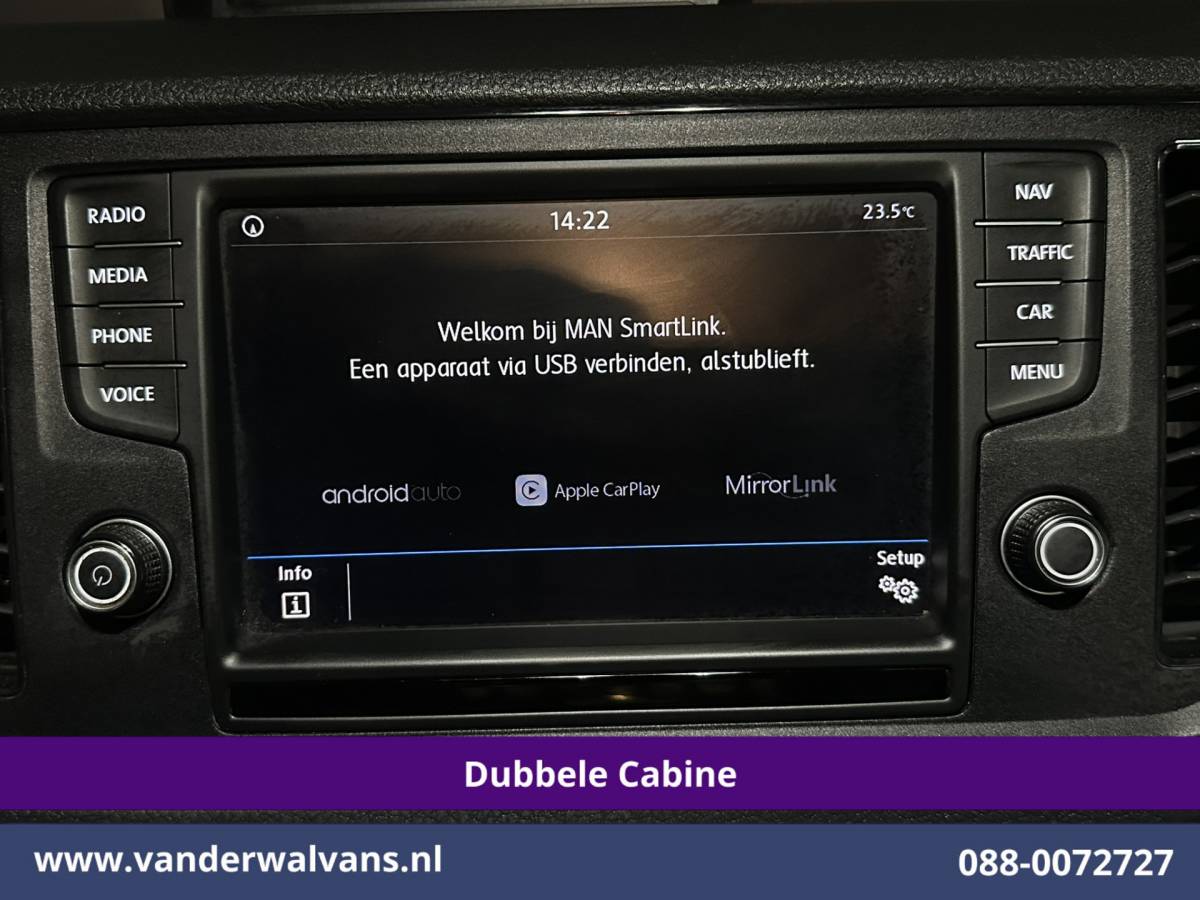 Volkswagen Crafter Volkswagen Crafter 2.0 177pk Pick Up Dubbele Cabine 3500kg Trekhaak Open Laadbak Euro6 Airco | 6-Zits | Camera | Navigatie | Apple Carplay Android Auto, Cruisecontrol, Chauffeursstoel