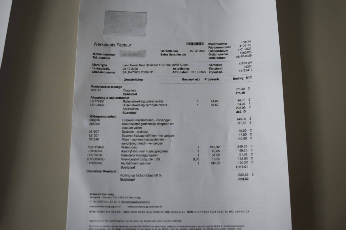 Land Rover Defender Land Rover Defender 110 2.0 P300 110 SE 7p. OrigNL 7-zits | Panodak!
