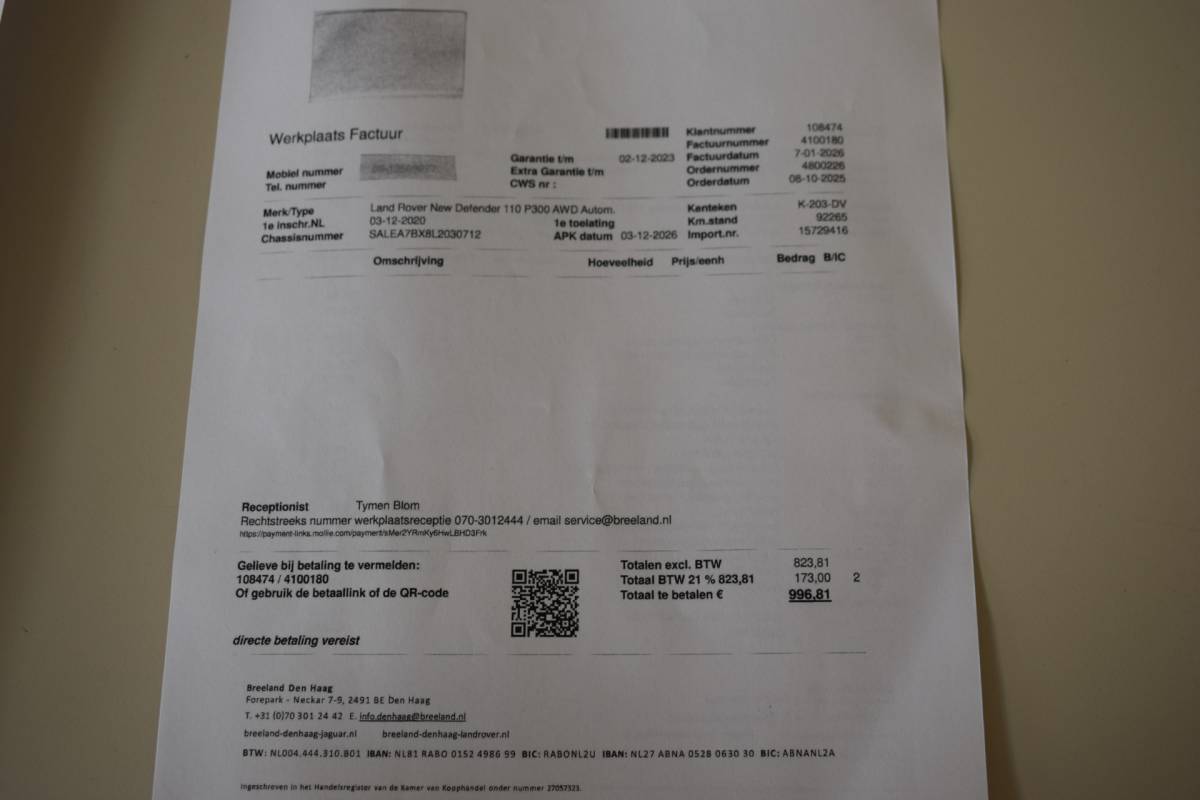 Land Rover Defender Land Rover Defender 110 2.0 P300 110 SE 7p. OrigNL 7-zits | Panodak!