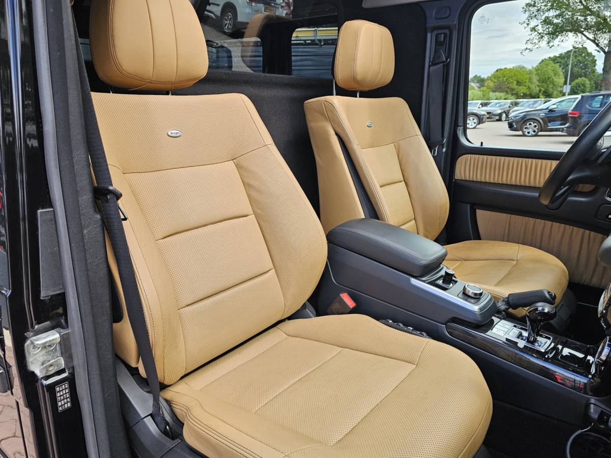 Mercedes-Benz G-Klasse Mercedes-Benz G-klasse 350 BLUETEC 211PK | Distronic | Schuif/kantel dak | Designo | Stoelverwarming/verkoeling | Stuurverw. | Trekhaak | Elek. stoelen + memory | Camera | Standverwarming | Grijs kenteken | Vol |
