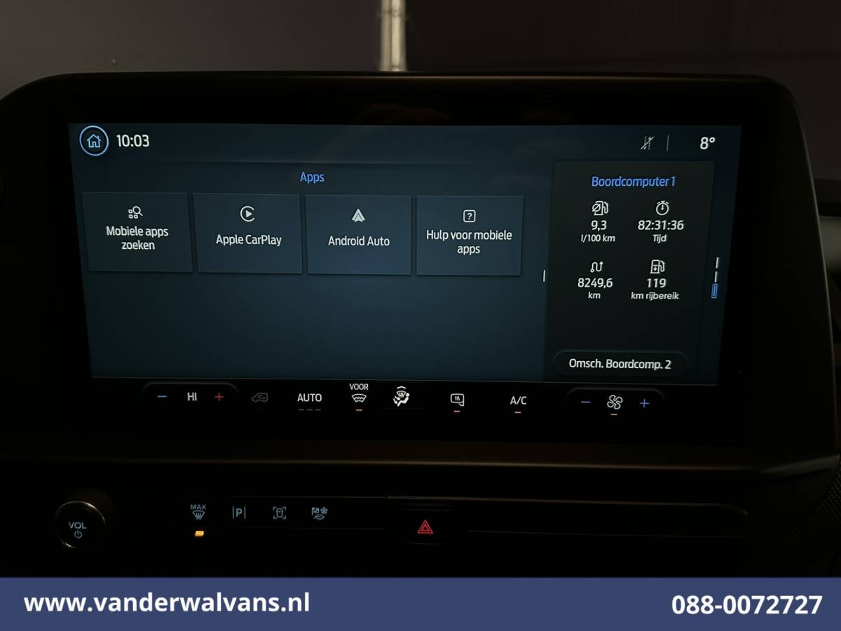 Ford Transit Custom Ford Transit Custom 2.0 TDCI L1H1  Euro6 Airco | Camera | LED | Apple Carplay | Cruisecontrol Android Auto, Verwarmde voorruit, Parkeersensoren, Bijrijdersbank