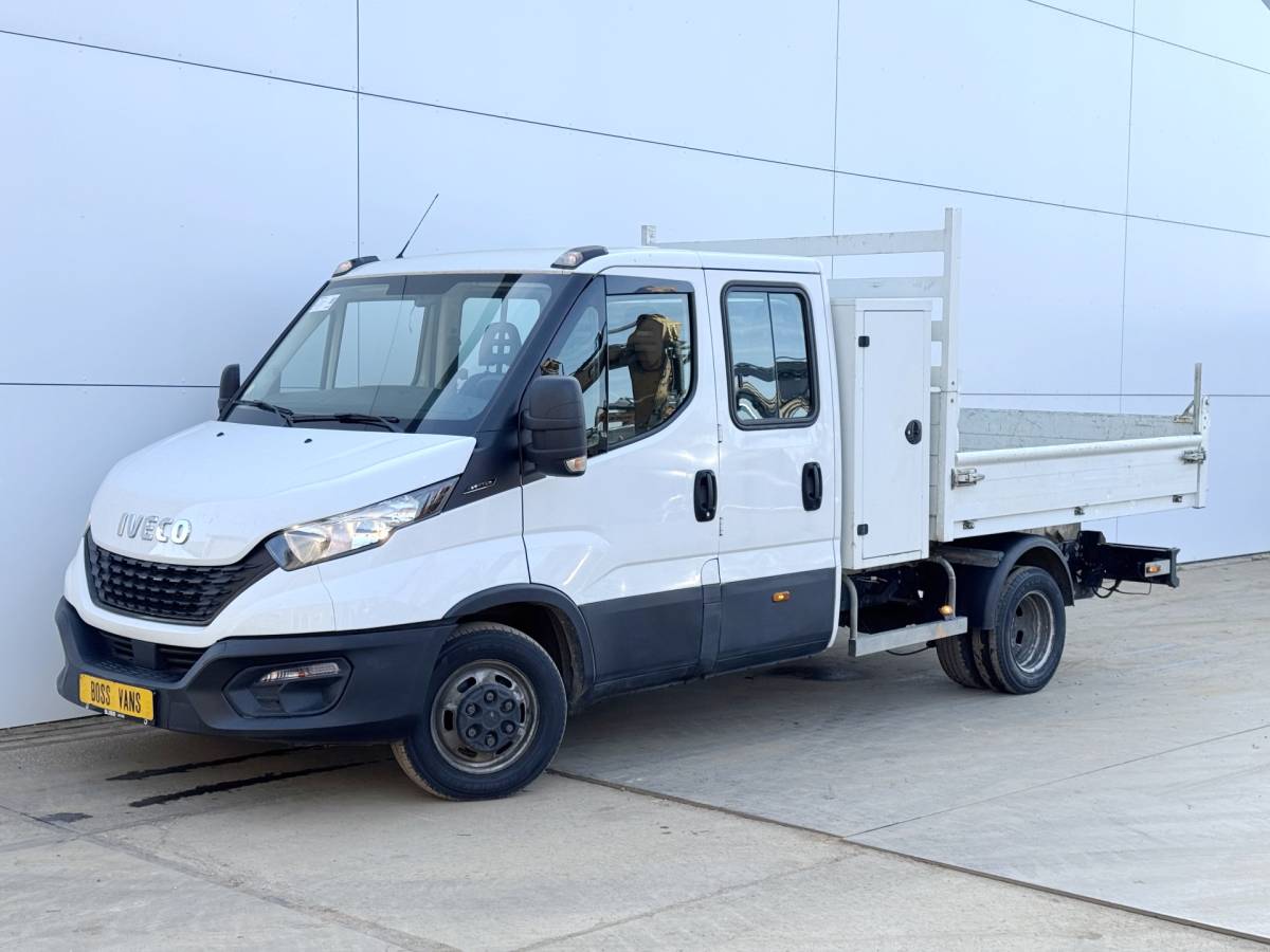 Iveco Daily Iveco Daily 35C14 2.3 Kipper Dubbele Cabine Dubbellucht 3,5t Trekhaak 6 Stoelen Airco Cruise Control Benne Tipper