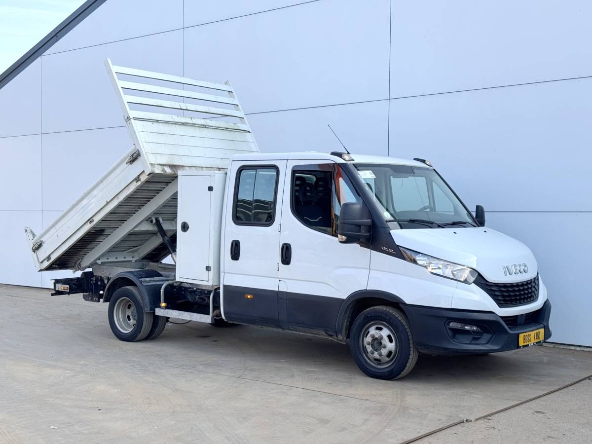 Iveco Daily Iveco Daily 35C14 2.3 Kipper Dubbele Cabine Dubbellucht 3,5t Trekhaak 6 Stoelen Airco Cruise Control Benne Tipper