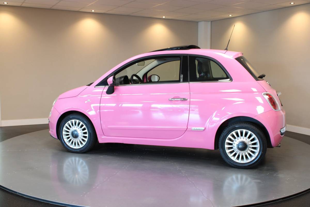 Fiat 500 Fiat 500 1.2 Rosa *Special Edition Roze!* Automaat|Pano|Leer|NAP