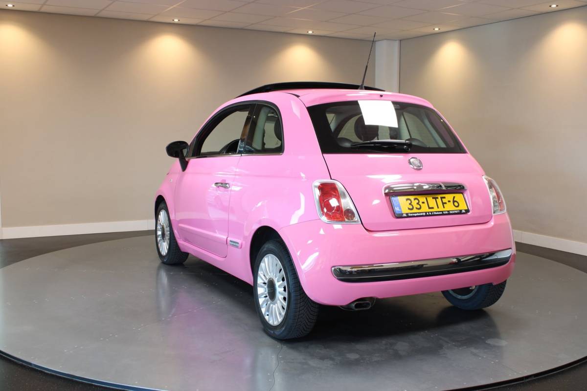 Fiat 500 Fiat 500 1.2 Rosa *Special Edition Roze!* Automaat|Pano|Leer|NAP
