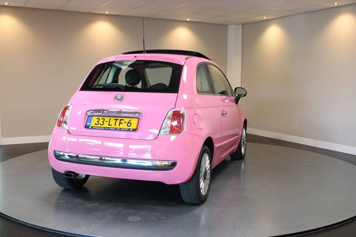 Fiat 500 Fiat 500 1.2 Rosa *Special Edition Roze!* Automaat|Pano|Leer|NAP