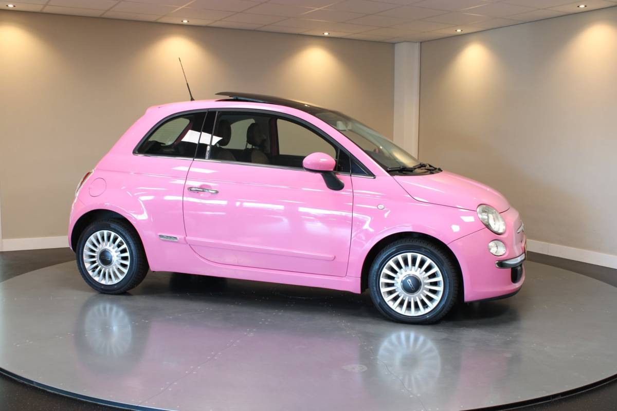 Fiat 500 Fiat 500 1.2 Rosa *Special Edition Roze!* Automaat|Pano|Leer|NAP