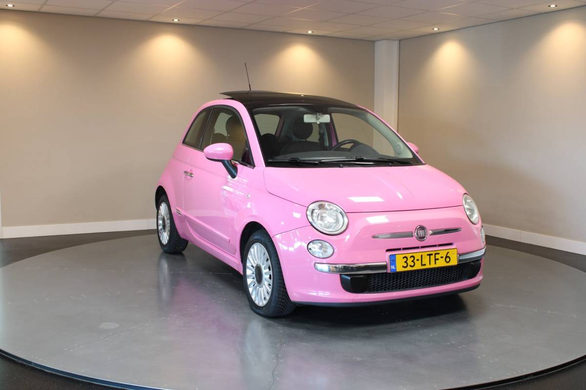Fiat 500 Fiat 500 1.2 Rosa *Special Edition Roze!* Automaat|Pano|Leer|NAP