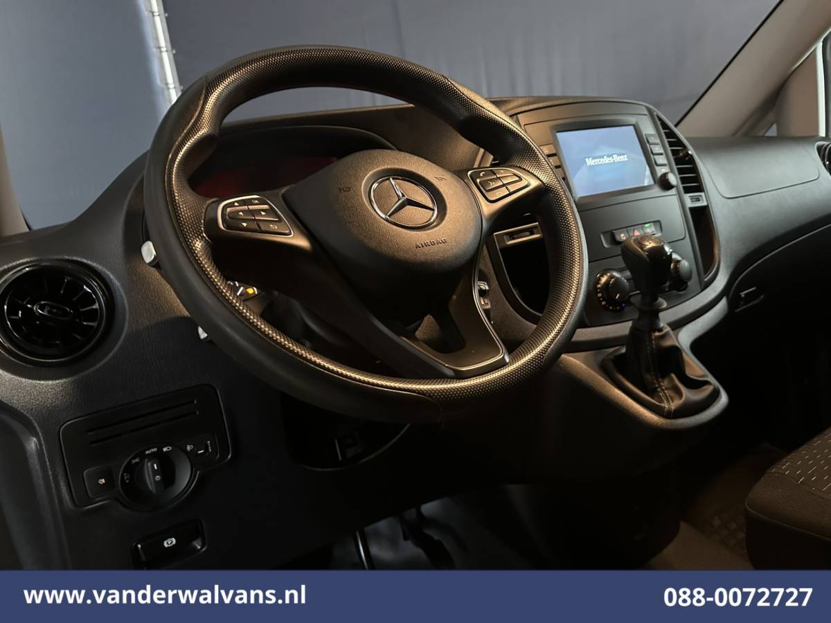 Mercedes-Benz Vito Mercedes-Benz Vito 116 CDI 163pk L3H1 Euro6 Airco | Camera | Apple Carplay | Cruisecontrol | Bumper in de kleur Stoelverwarming, Android Auto, Bijrijdersbank