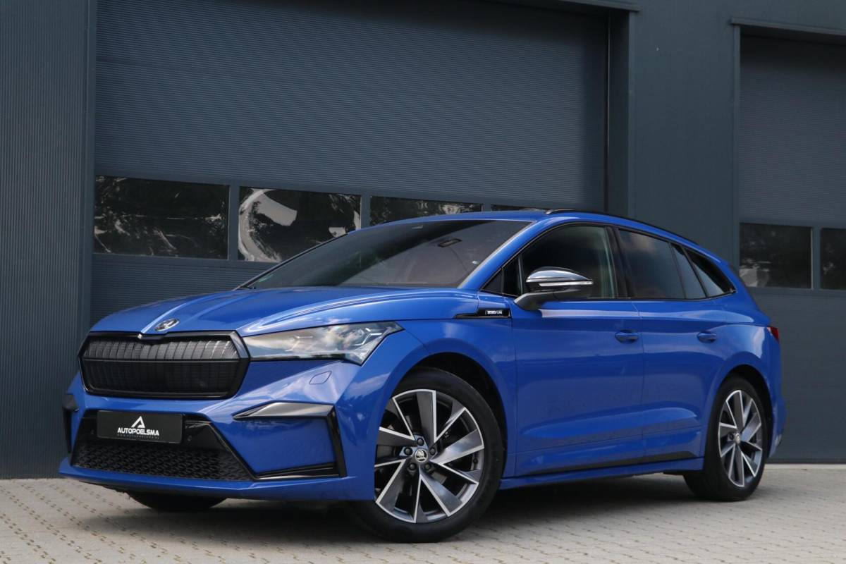 Škoda Enyaq iV Skoda Enyaq iV 60 180PK |SPORTLINE| AdaptiveCruise AppleCarplay Sportzetels Stoel/stuur verwarming Camera 111000KM BJ2021