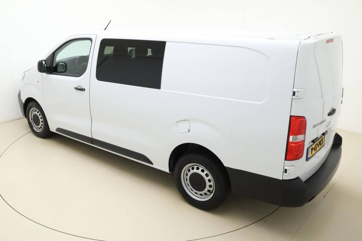 Fiat Scudo Fiat Scudo 2.0 MultiJet L3H1 DC Business Pro | Dubbele cabine | 6-Zits | Airco | Apple Carplay/Android Auto | Cruise control  | DAB | Parkeersensoren | Zijschuifdeur