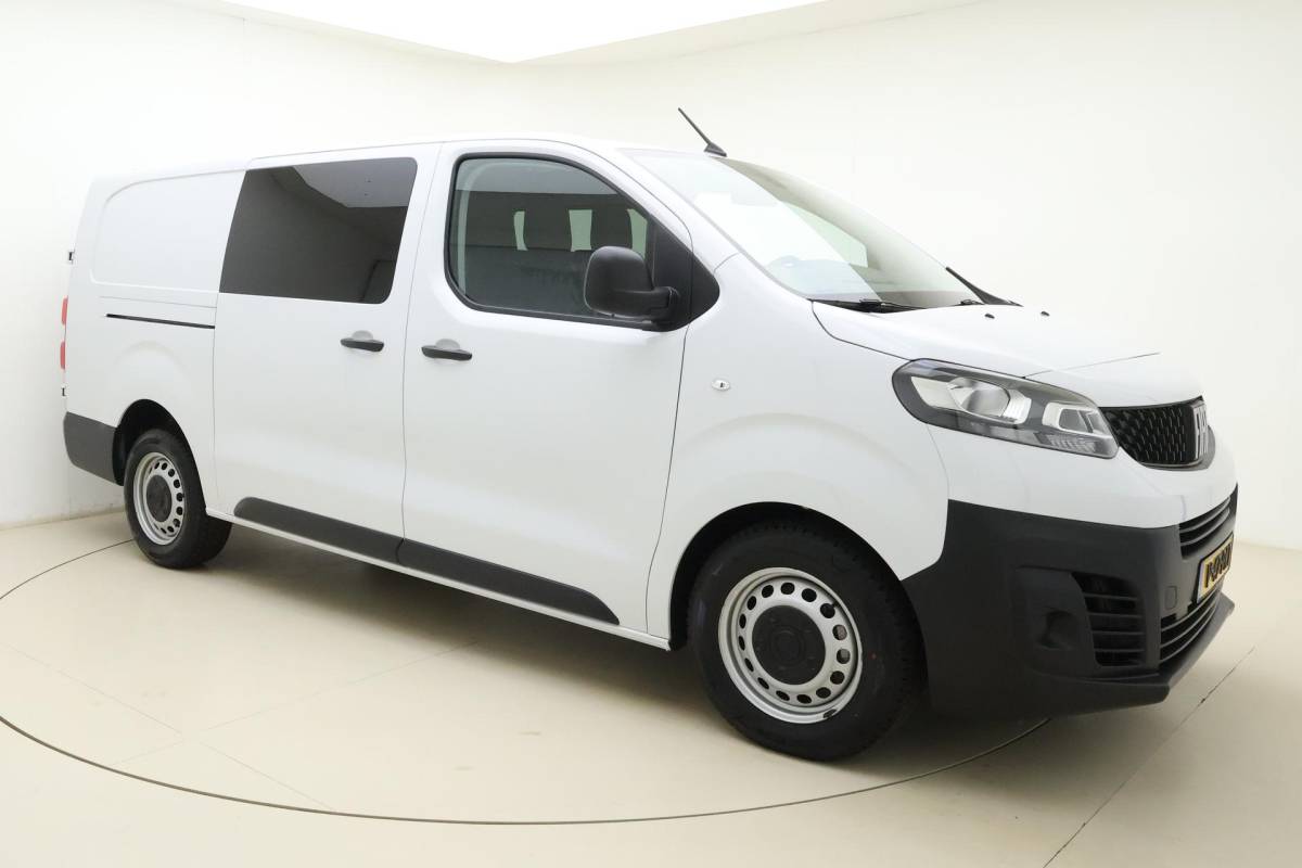 Fiat Scudo Fiat Scudo 2.0 MultiJet L3H1 DC Business Pro | Dubbele cabine | 6-Zits | Airco | Apple Carplay/Android Auto | Cruise control  | DAB | Parkeersensoren | Zijschuifdeur
