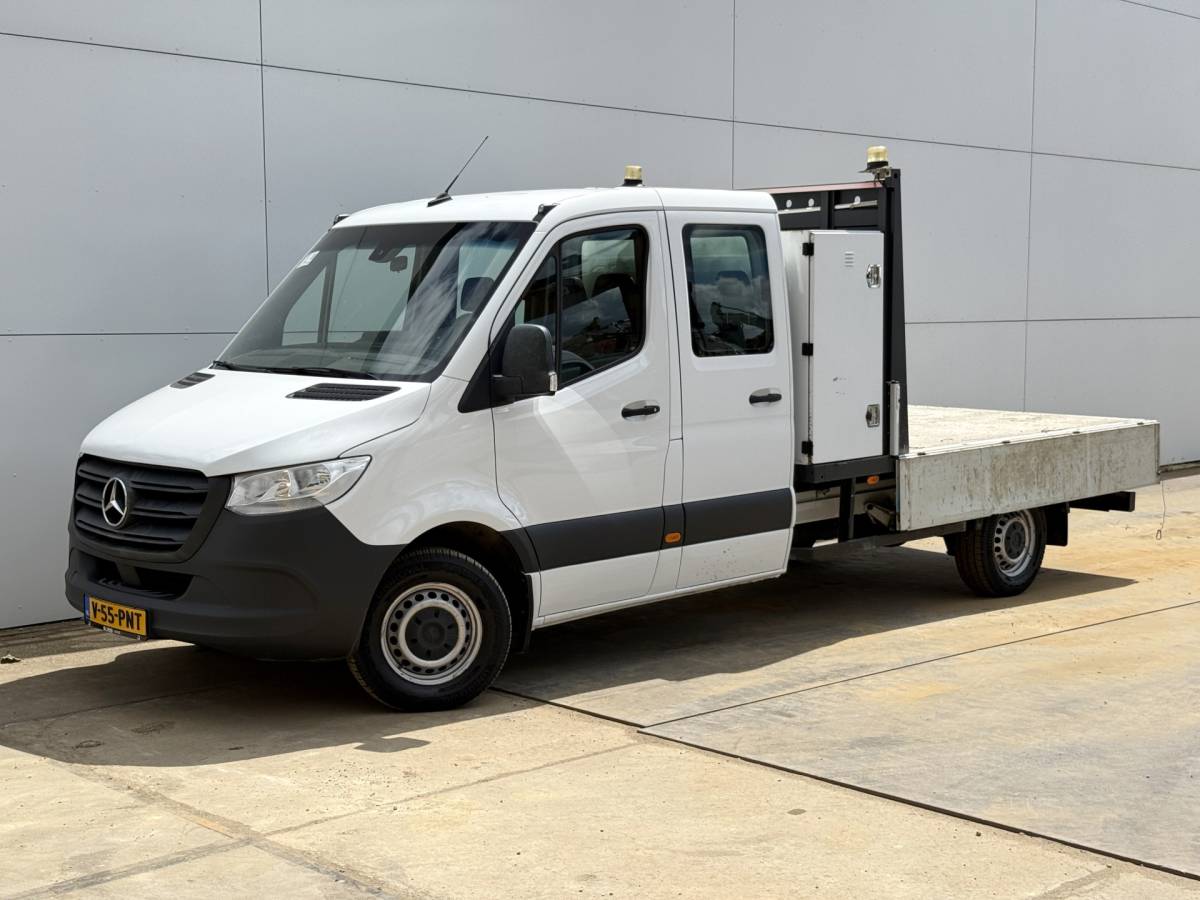 Mercedes-Benz Sprinter Mercedes-Benz Sprinter 314 2.2 CDI DC Open Laadbak Dubbele Cabine 6-persoons Climate Control Trekhaak Navigatie Carplay Pritische Pickup Open Box