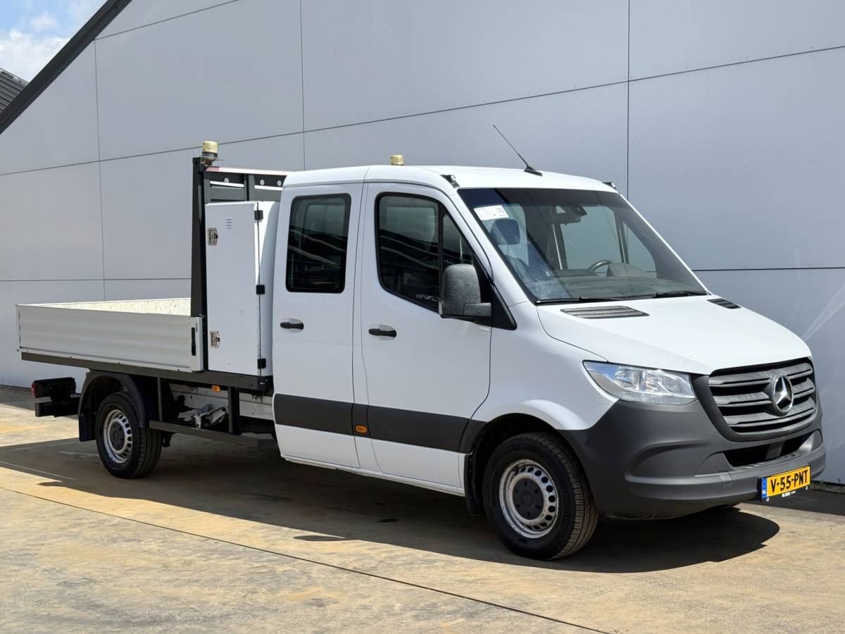 Mercedes-Benz Sprinter Mercedes-Benz Sprinter 314 2.2 CDI DC Open Laadbak Dubbele Cabine 6-persoons Climate Control Trekhaak Navigatie Carplay Pritische Pickup Open Box