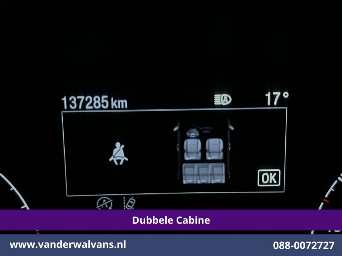 Ford Transit Custom Ford Transit Custom 2.0 TDCI 131pk L2H1 Dubbele Cabine Euro6 Airco | 5-Zits | Camera | Apple Carplay | LED | 2800kg Trekhaak Android Auto, Cruisecontrol, Parkeersensoren, Stoelverwarming, Verwarmde voorruit, Dakdragers