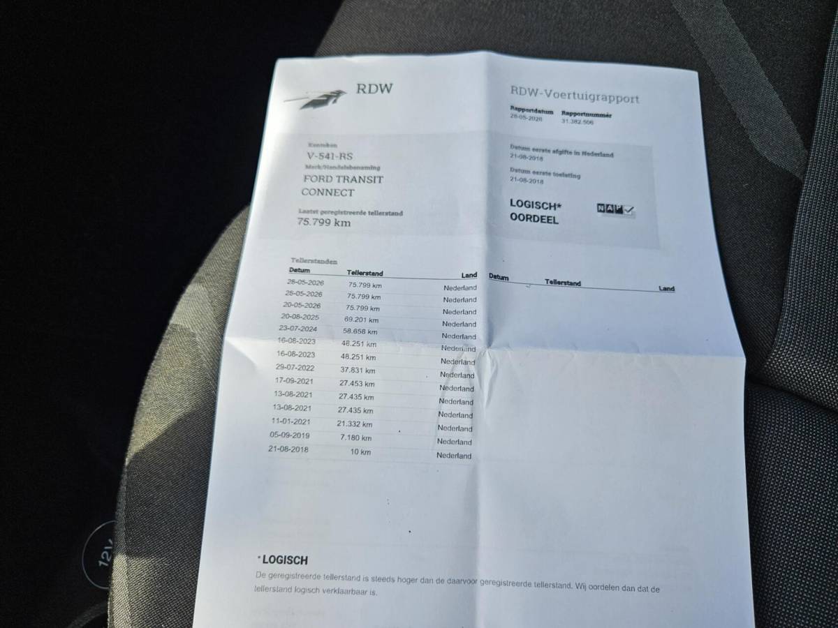 Ford Transit Connect Ford Transit Connect 1.5 L2 Airco RVS 3-zitsLage km 100pk