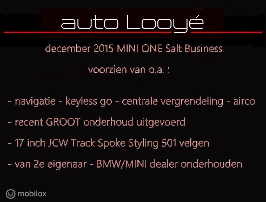 MINI One Mini One Business – navi – 17″ JCW – 102 PK versie – NL auto