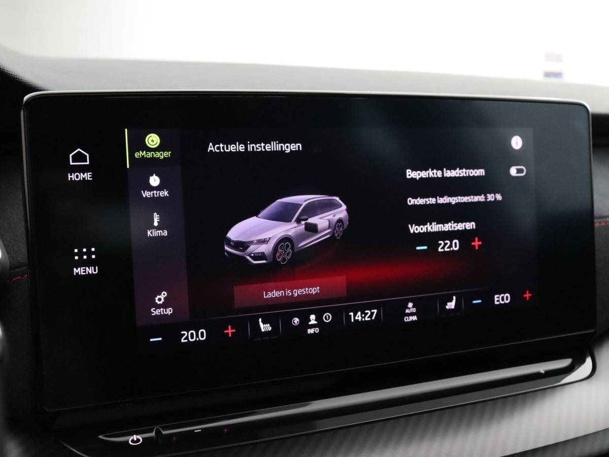 Škoda Octavia ŠKODA Octavia Combi 1.4 TSI RS iV PHEV Business (Pano / Camera / Stoelverwarming / Matrix led / Keyless)