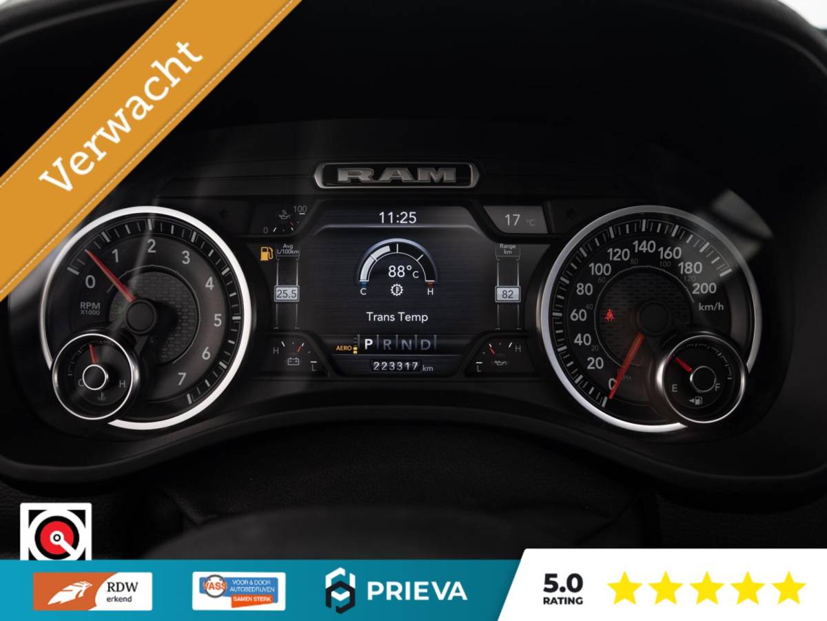 Dodge Ram 1500 Dodge Ram 1500 LARAMIE 5.7 V8 HEMI 4×4 LPG|Euro 6|H&K Audio|Lucht|360°|3.500 kg Trek|