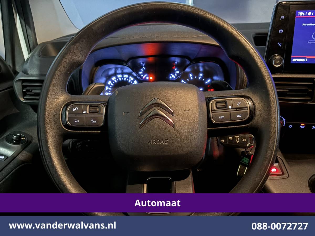 Citroën Berlingo Citroën Berlingo 1.2 PureTech 130pk Automaat Benzine L1H1 Euro6 Airco | 2x zijdeur | Camera | Apple Carplay Android Auto, Cruisecontrol, Parkeersensoren