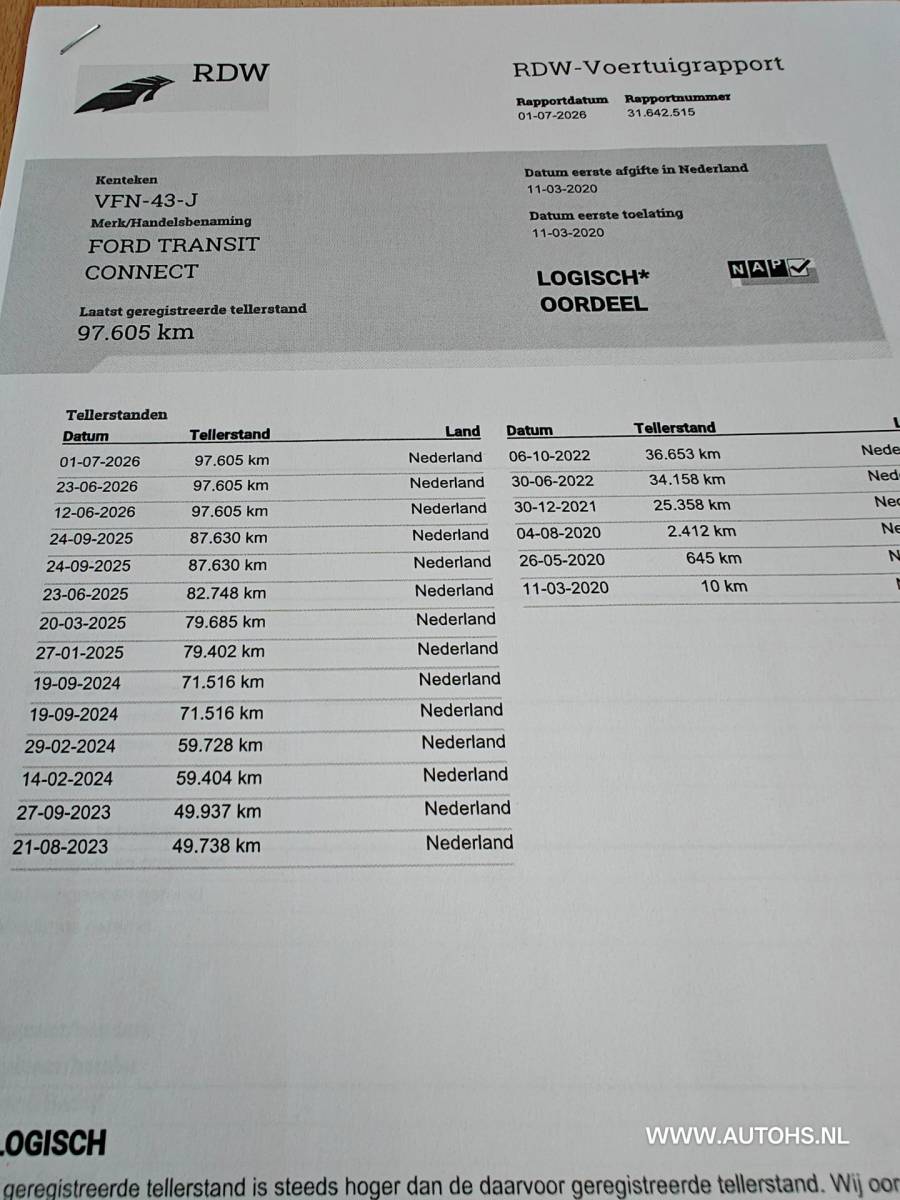 Ford Transit Connect Ford Transit Connect 1.5 EcoBlue L1 Trend , Euro 6 , Apk juli 2027 , airco, 1e Eig , Ex overheid bus , in pracht staat.