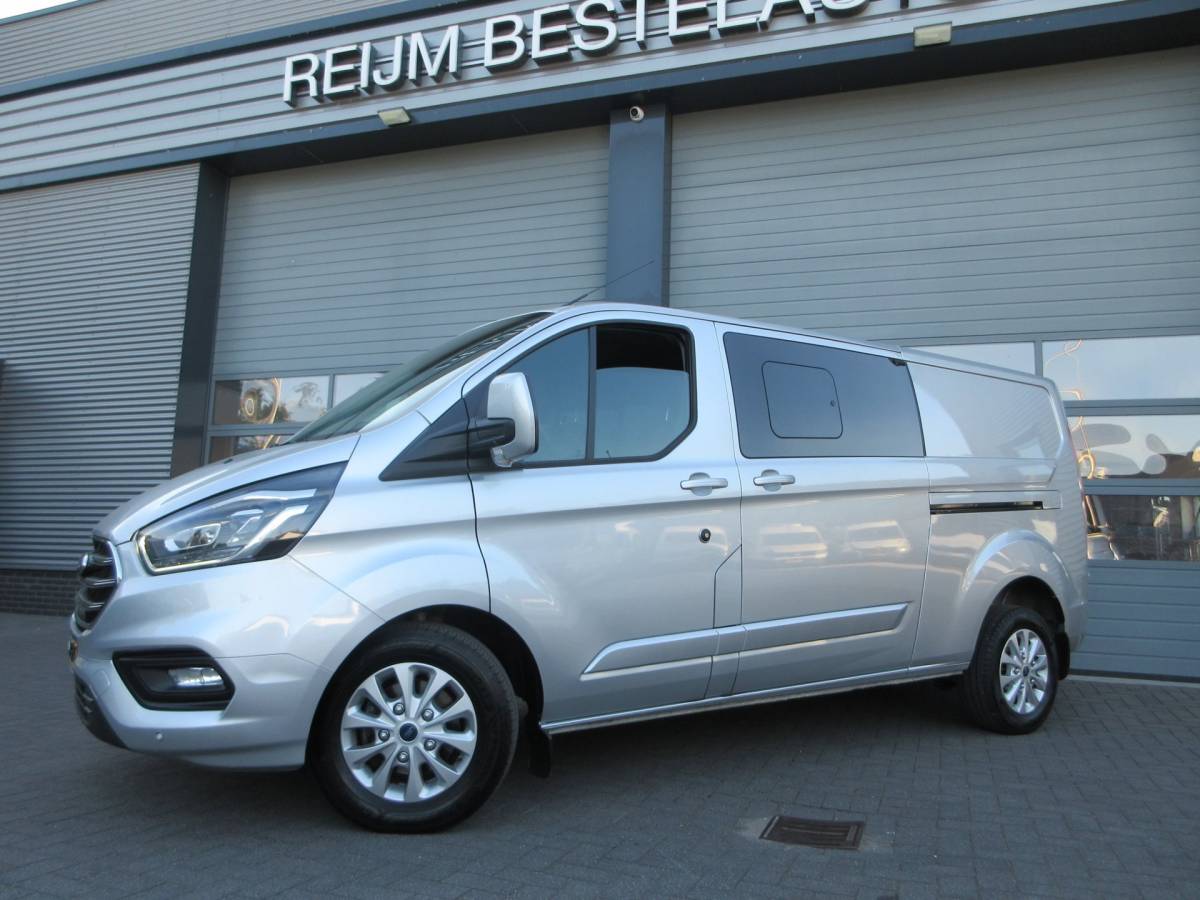 Ford Transit Custom Ford Transit Custom 320 2.0 TDCI L2, Limited, DC, Dubbel Cabine, LED, 2x schuifdeur, Camera.