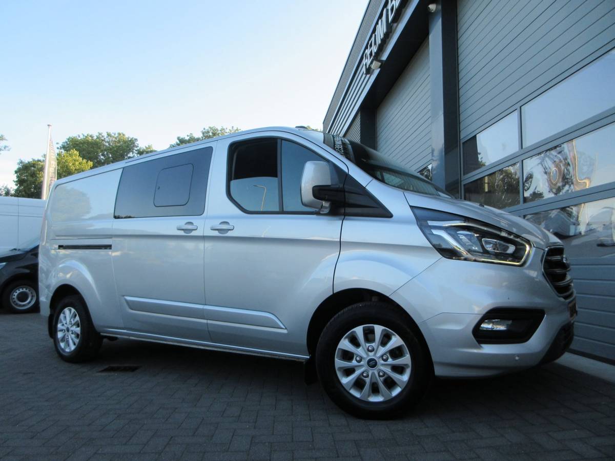 Ford Transit Custom Ford Transit Custom 320 2.0 TDCI L2, Limited, DC, Dubbel Cabine, LED, 2x schuifdeur, Camera.