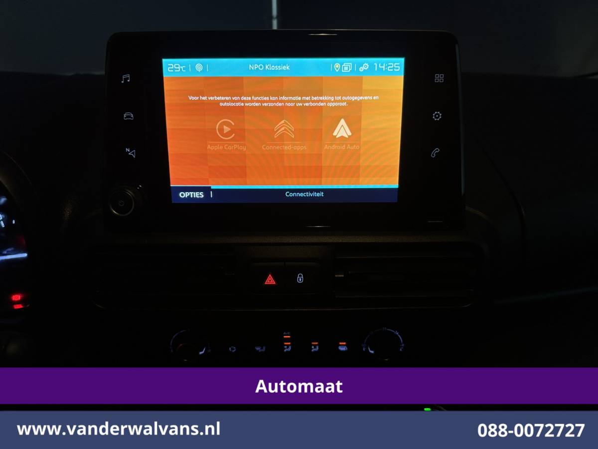 Citroën Berlingo Citroën Berlingo 1.2 PureTech 130pk Automaat Benzine L1H1 Euro6 Airco | 3-Zits | Navigatie | Camera | Apple Carplay Cruisecontrol, Android Auto, Parkeersensoren