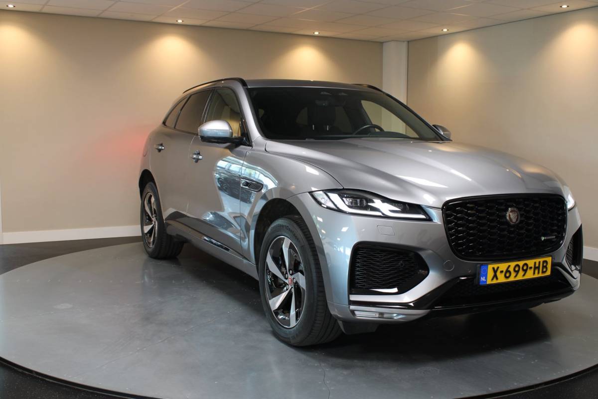 Jaguar F-PACE Jaguar F-PACE 2.0 P400e PHEV R-Dynamic *404Pk! Dealer OH|Meridian|Memory|Elektr.trekhaak/achterklep|Adapt.Cruise
