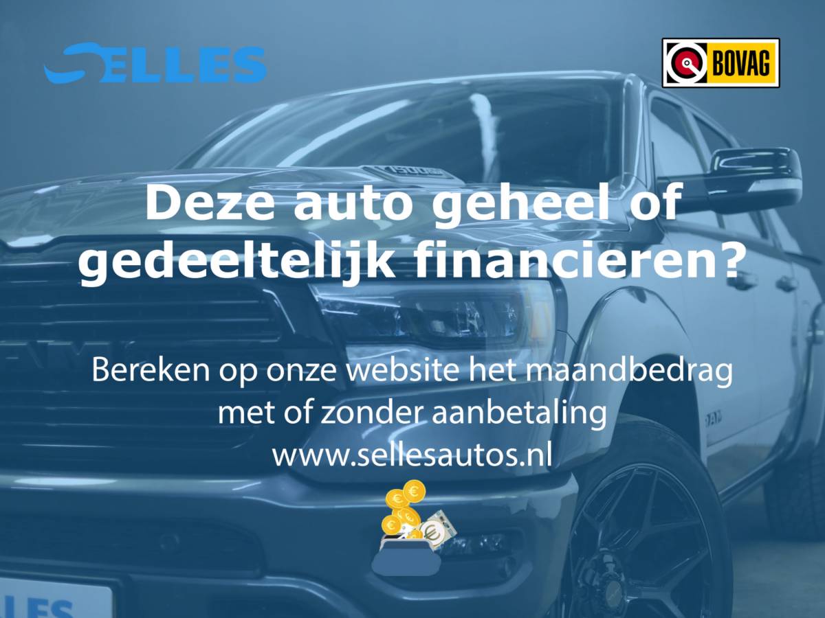 Dodge Ram 1500 Dodge Ram 1500 5.7 V8 4×4 Crew Cab Laramie Night | Hardtop | Luchtvering | Night Package | 4Play velgen met All Terrain banden |