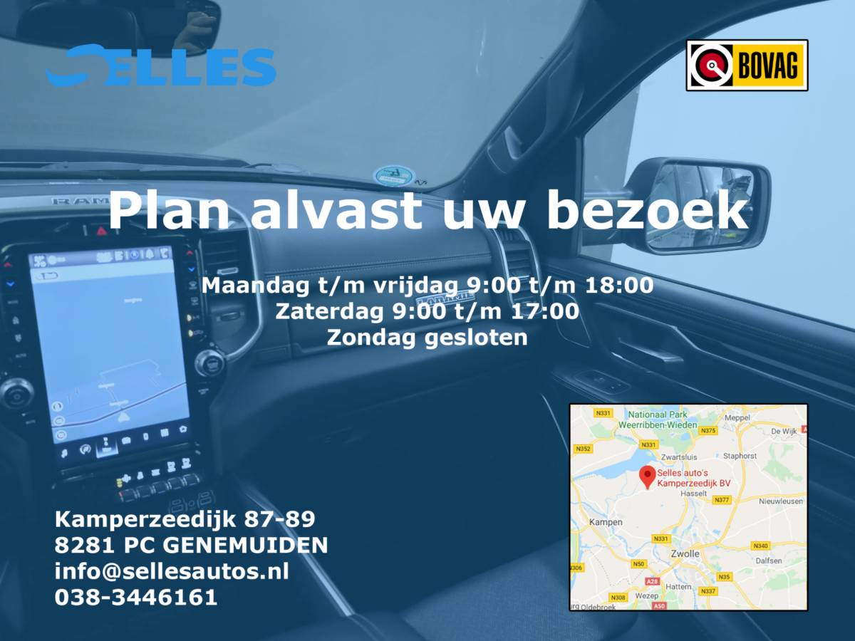 Dodge Ram 1500 Dodge Ram 1500 5.7 V8 4×4 Crew Cab Laramie Night | Hardtop | Luchtvering | Night Package | 4Play velgen met All Terrain banden |