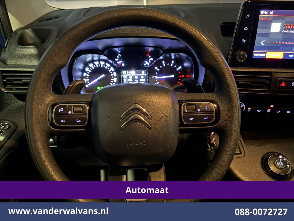Citroën Berlingo Citroën Berlingo 1.5 BlueHDI 131pk L1H1 Automaat Euro6 Airco | Camera | LM velgen | Apple Carplay Trekhaak, Cruisecontrol, Android Auto, Pushbar, Parkeersensoren