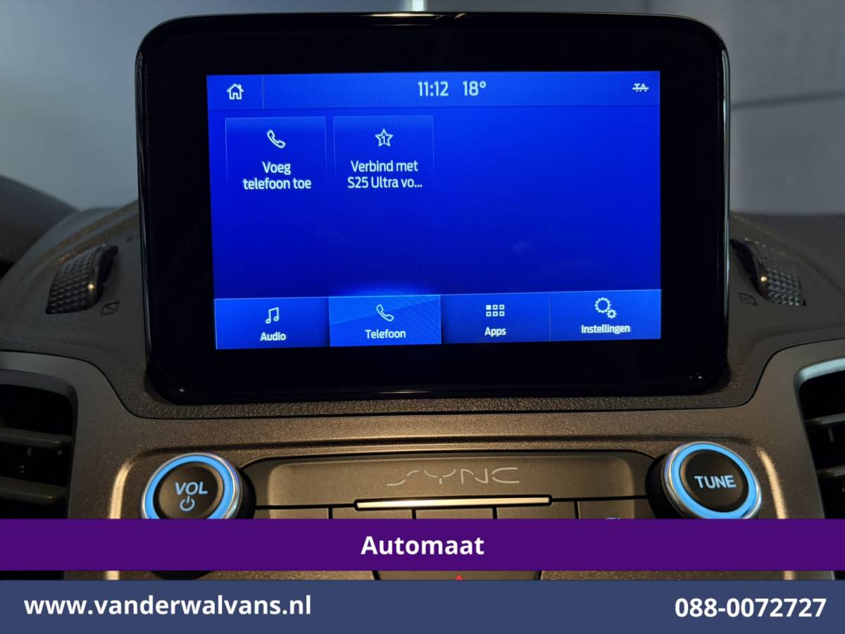 Ford Transit Connect Ford Transit Connect 1.5 EcoBlue 100pk Automaat L2H1 inrichting Euro6 Airco | Camera | Cruisecontrol | Trekhaak Parkeersensoren, Apple Carplay