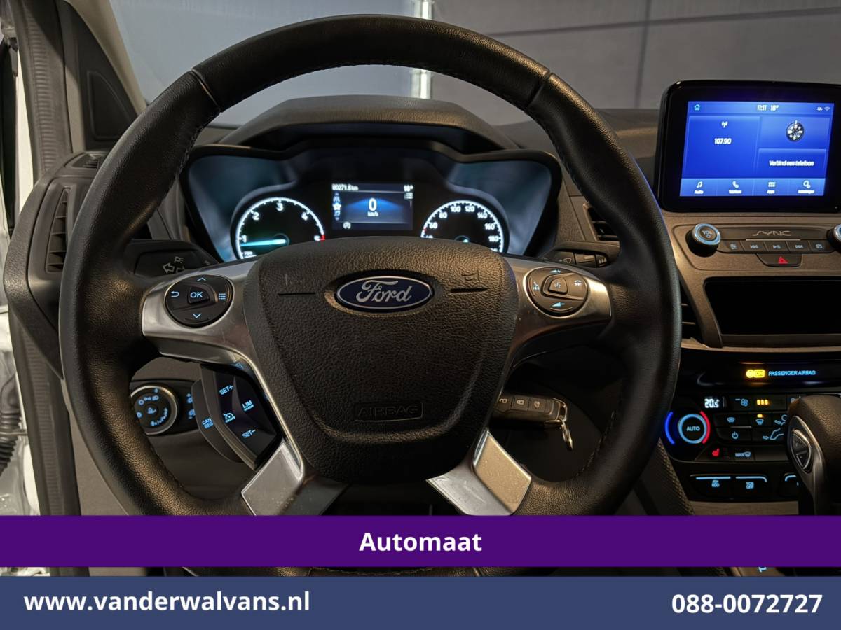 Ford Transit Connect Ford Transit Connect 1.5 EcoBlue 100pk Automaat L2H1 inrichting Euro6 Airco | Camera | Cruisecontrol | Trekhaak Parkeersensoren, Apple Carplay