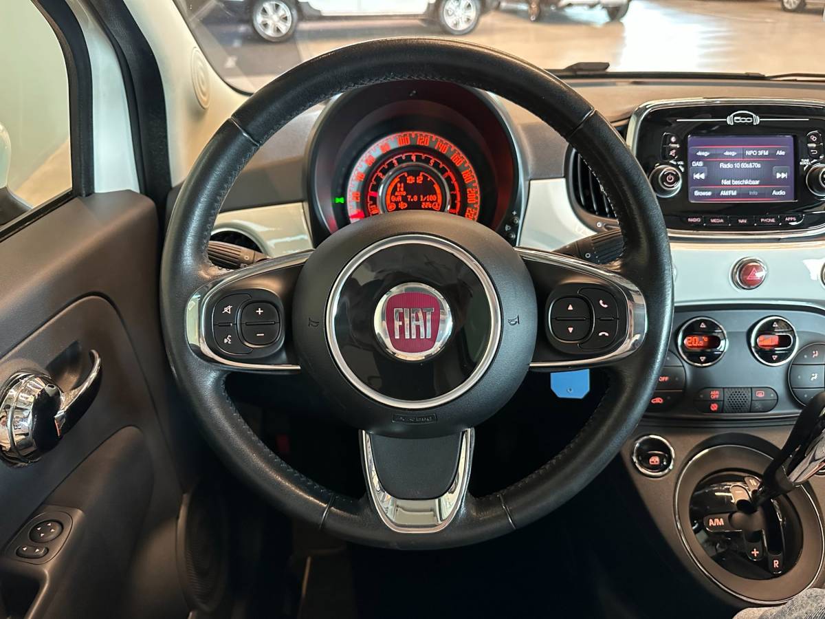 Fiat 500 Fiat 500 0.9 TwinAir TURBO AUTOMAAT LOUNGE-uitv|LM-VELGEN|AIRCO|NAVIGATIE|BLUETOOTH|ISOFIX|USB+AUX|nweAPK+O.H.BEURT BIJ AFLEVERING
