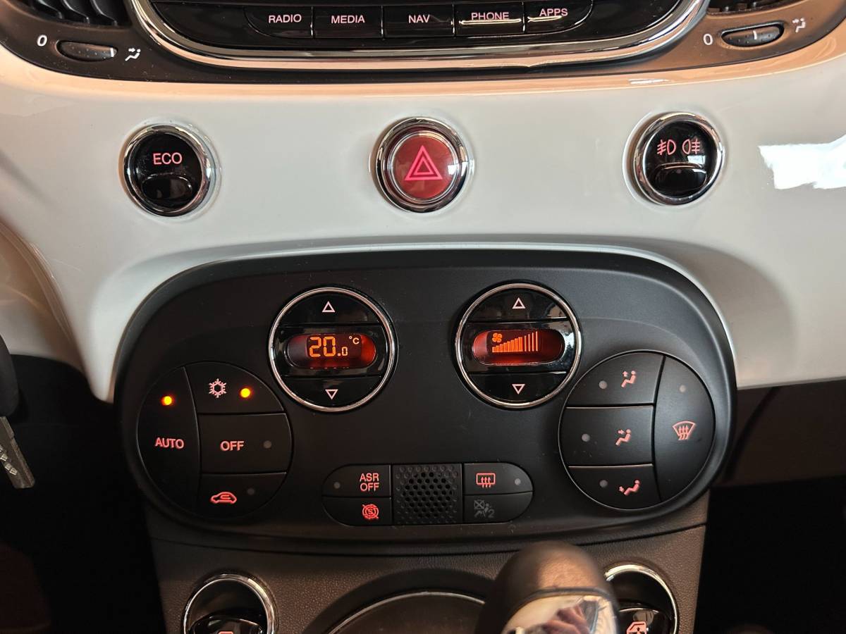 Fiat 500 Fiat 500 0.9 TwinAir TURBO AUTOMAAT LOUNGE-uitv|LM-VELGEN|AIRCO|NAVIGATIE|BLUETOOTH|ISOFIX|USB+AUX|nweAPK+O.H.BEURT BIJ AFLEVERING