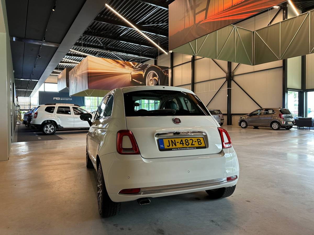 Fiat 500 Fiat 500 0.9 TwinAir TURBO AUTOMAAT LOUNGE-uitv|LM-VELGEN|AIRCO|NAVIGATIE|BLUETOOTH|ISOFIX|USB+AUX|nweAPK+O.H.BEURT BIJ AFLEVERING