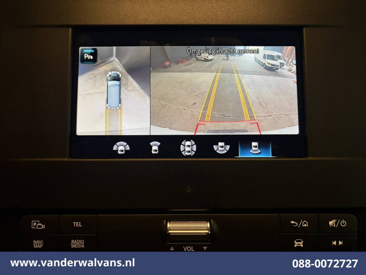 Mercedes-Benz Sprinter Mercedes-Benz Sprinter 317 CDI 170pk L3H2 Euro6 Airco | 360 Graden Camera | Navigatie | Apple Carplay | Chauffeursstoel Cruisecontrol, Android Auto, Stoelverwarming, 270 Graden Achterdeuren, Parkeersensoren, Bijrijdersbank