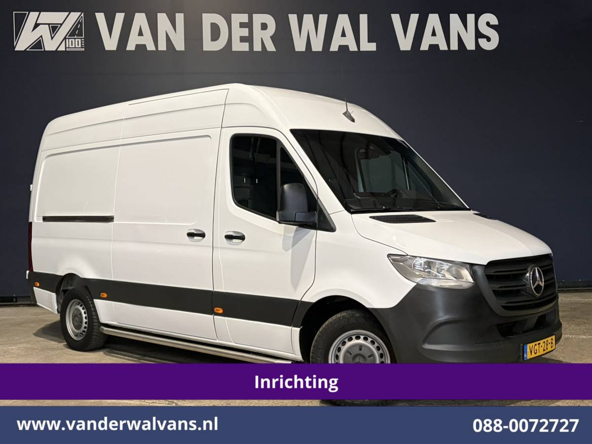 Mercedes-Benz Sprinter Mercedes-Benz Sprinter 311 CDI L2H2 Inrichting Oprijplaat Euro6 Airco | Omvormer | Camera | Apple Carplay | Compressor Android Auto, Sidebars