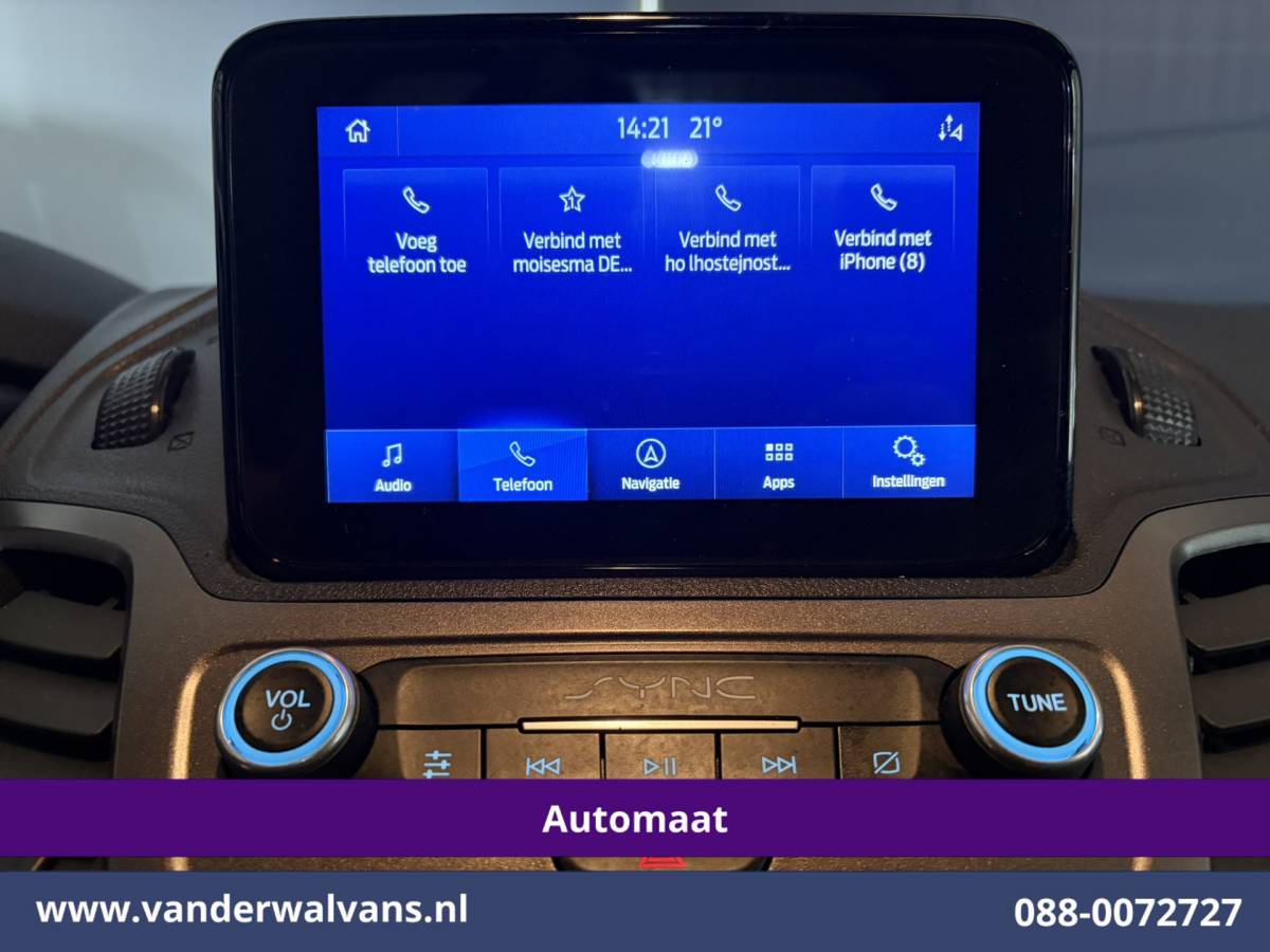 Ford Transit Connect Ford Transit Connect 1.5 EcoBlue 120pk Automaat L2H1 Inrichting Euro6 Airco | Navigatie | Camera | LM velgen | Apple Carplay Android Auto, Cruisecontrol, Trekhaak, Verwarmde voorruit, Stoelverwarming, Parkeersensoren