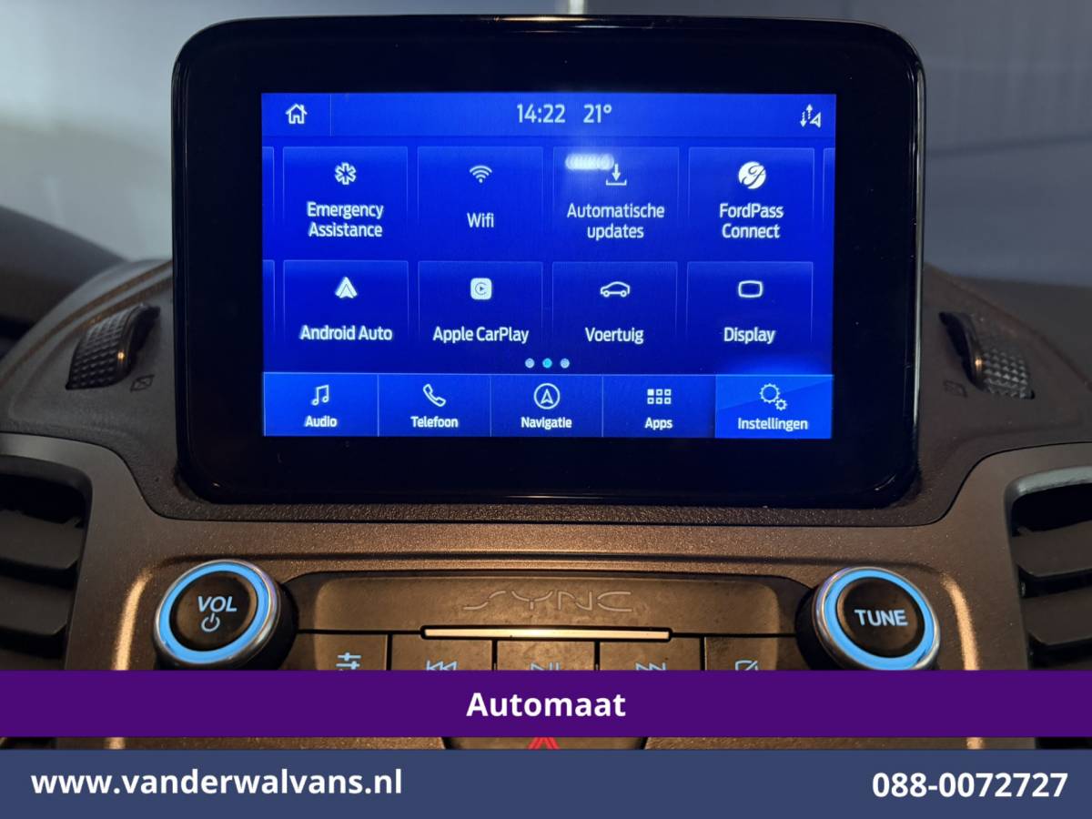 Ford Transit Connect Ford Transit Connect 1.5 EcoBlue 120pk Automaat L2H1 Inrichting Euro6 Airco | Navigatie | Camera | LM velgen | Apple Carplay Android Auto, Cruisecontrol, Trekhaak, Verwarmde voorruit, Stoelverwarming, Parkeersensoren