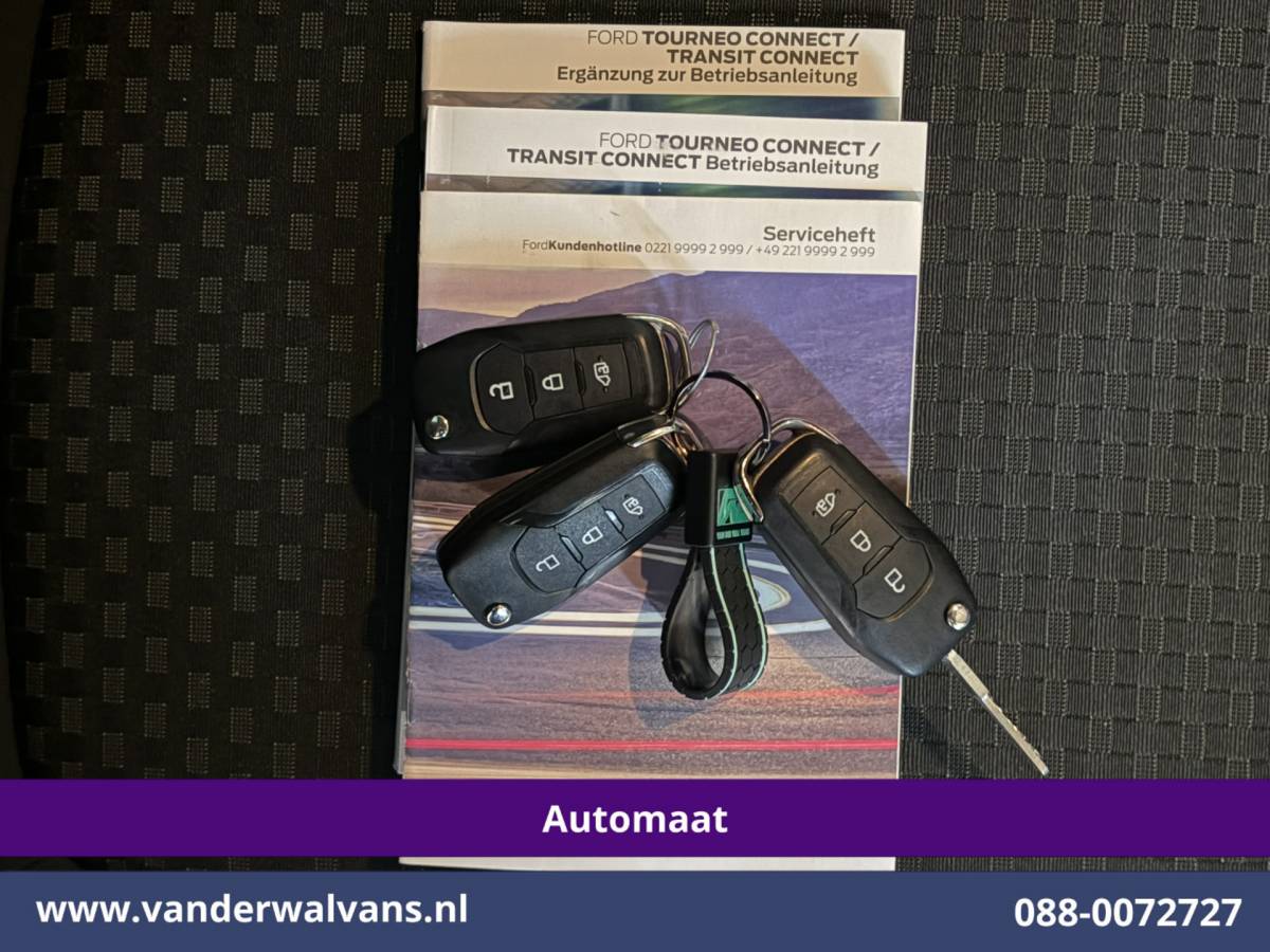 Ford Transit Connect Ford Transit Connect 1.5 EcoBlue 120pk Automaat L2H1 Inrichting Euro6 Airco | Navigatie | Camera | LM velgen | Apple Carplay Android Auto, Cruisecontrol, Trekhaak, Verwarmde voorruit, Stoelverwarming, Parkeersensoren