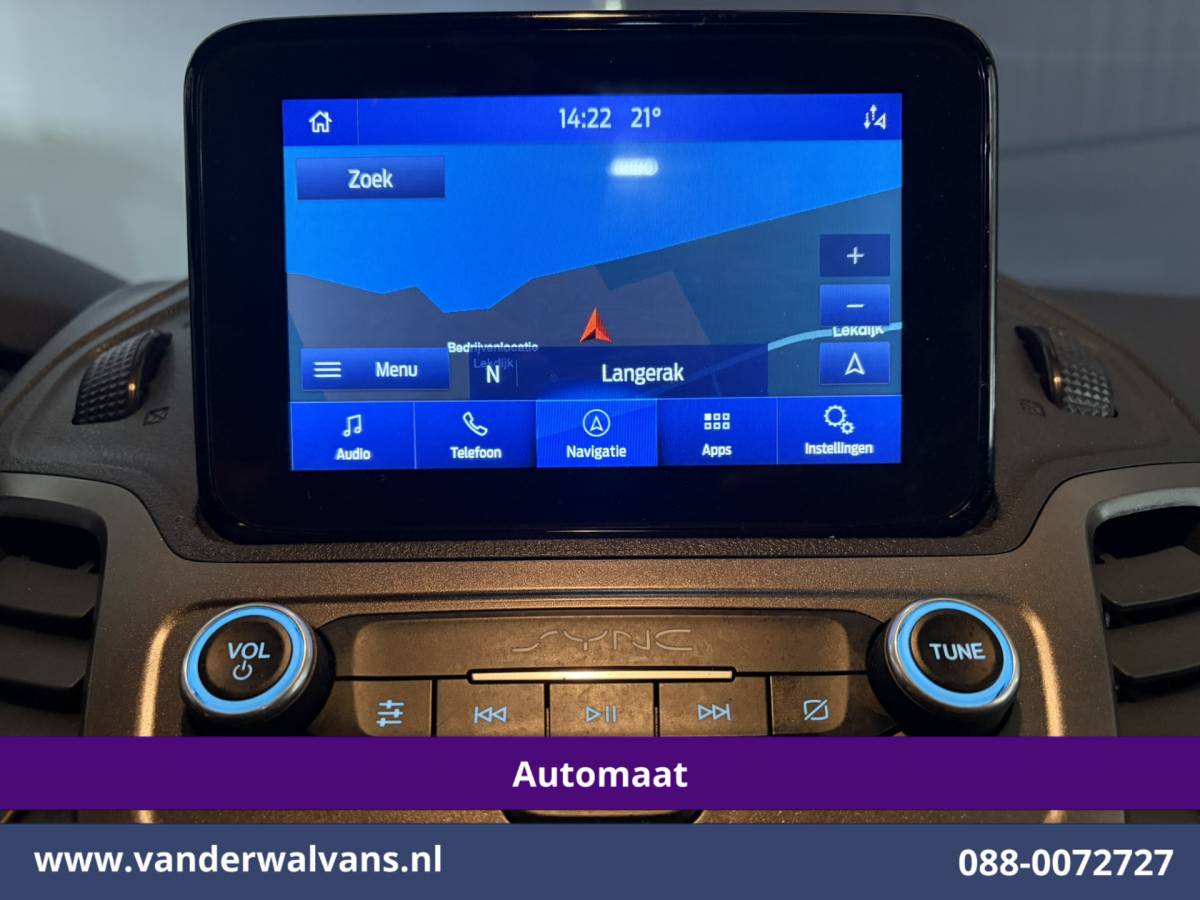Ford Transit Connect Ford Transit Connect 1.5 EcoBlue 120pk Automaat L2H1 Inrichting Euro6 Airco | Navigatie | Camera | LM velgen | Apple Carplay Android Auto, Cruisecontrol, Trekhaak, Verwarmde voorruit, Stoelverwarming, Parkeersensoren