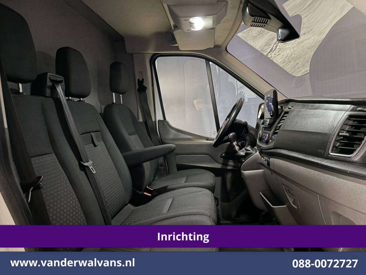 Ford Transit Ford Transit 2.0 TDCI 130pk L2H2 Inrichting Euro6 Airco | Omvormer | Imperiaal | Camera | Apple Carplay Android Auto, LED, Cruisecontrol, Trekhaak, Verwarmde voorruit, Parkeersensoren, Bijrijdersbank