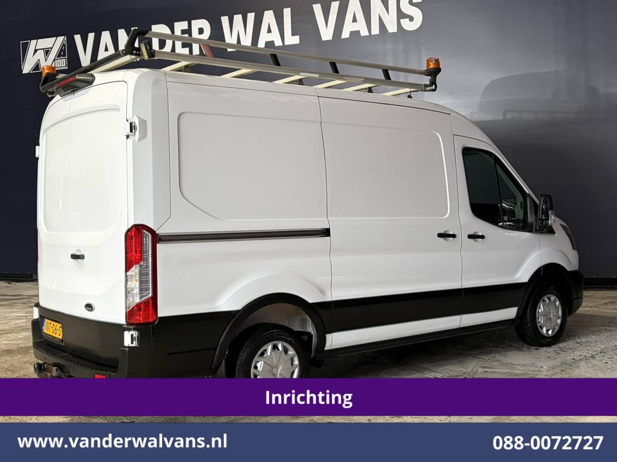 Ford Transit Ford Transit 2.0 TDCI 130pk L2H2 Inrichting Euro6 Airco | Omvormer | Imperiaal | Camera | Apple Carplay Android Auto, LED, Cruisecontrol, Trekhaak, Verwarmde voorruit, Parkeersensoren, Bijrijdersbank