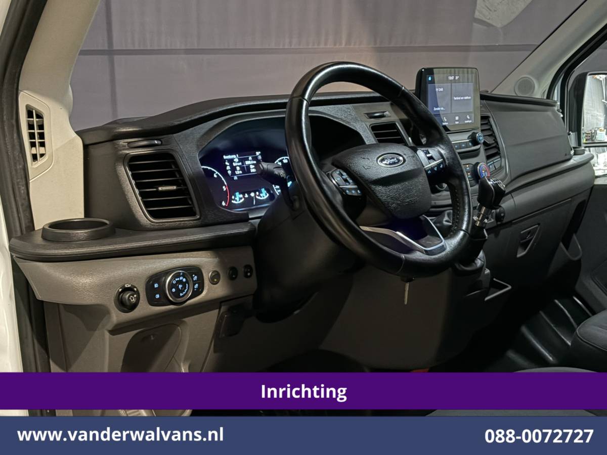 Ford Transit Ford Transit 2.0 TDCI 130pk L2H2 Inrichting Euro6 Airco | Omvormer | Imperiaal | Camera | Apple Carplay Android Auto, LED, Cruisecontrol, Trekhaak, Verwarmde voorruit, Parkeersensoren, Bijrijdersbank